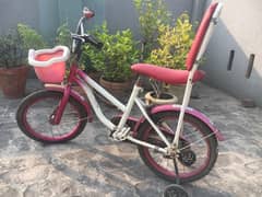 kids Bicycle - White Pink Color