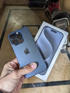 iphone 15 pro jv blue with box cable