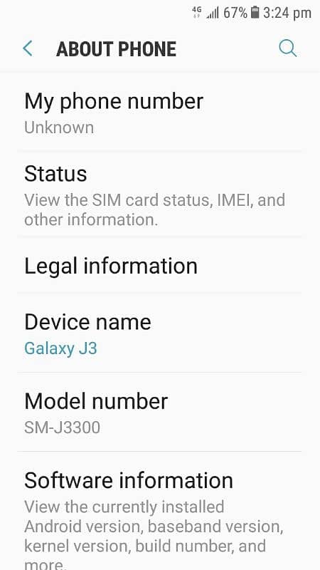 galaxy j3 full ok3 GB ram 32 GB 1