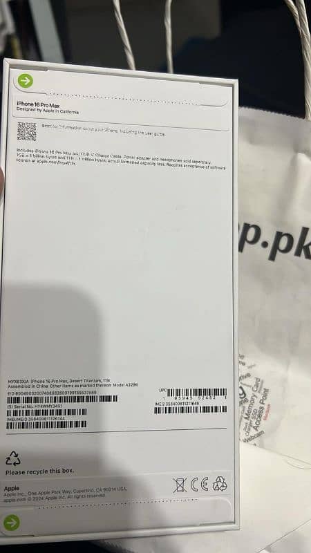 Iphone 16 Pro Max 1 TB (PTA Approved) 2