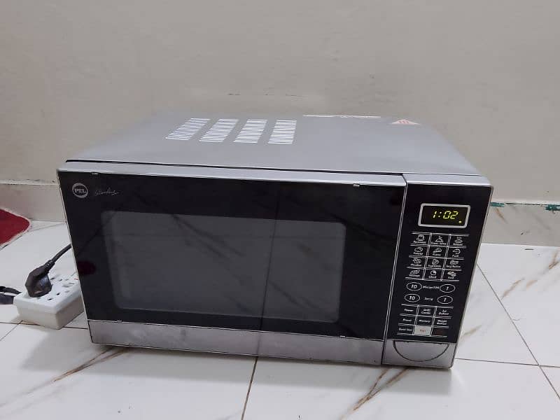 Pel 2 in 1 grill microwave oven steel body 30 liter 2 days warranty 3