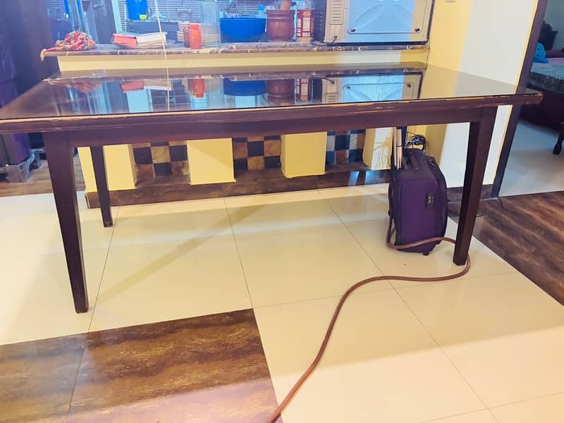 6 seater wood dining table 9