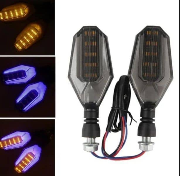 2Pcs Motobike Universal Led indicator 5