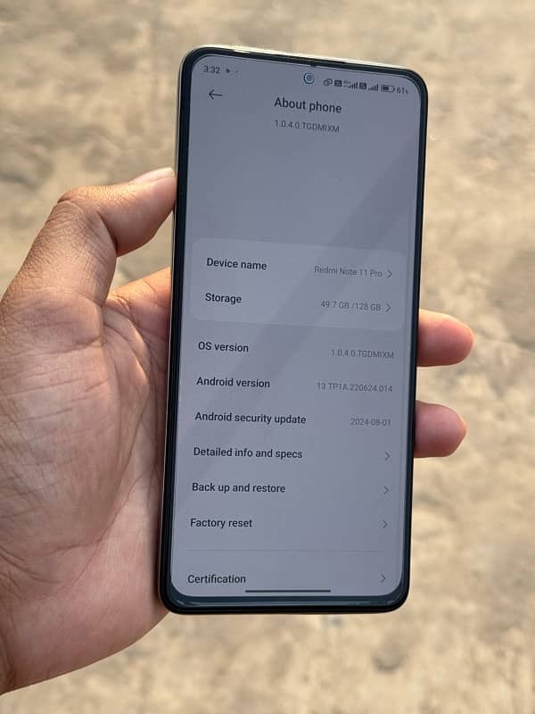 Redmi Note 11 Pro 8 + 128 GB 1