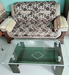 2 seater sofa with center table