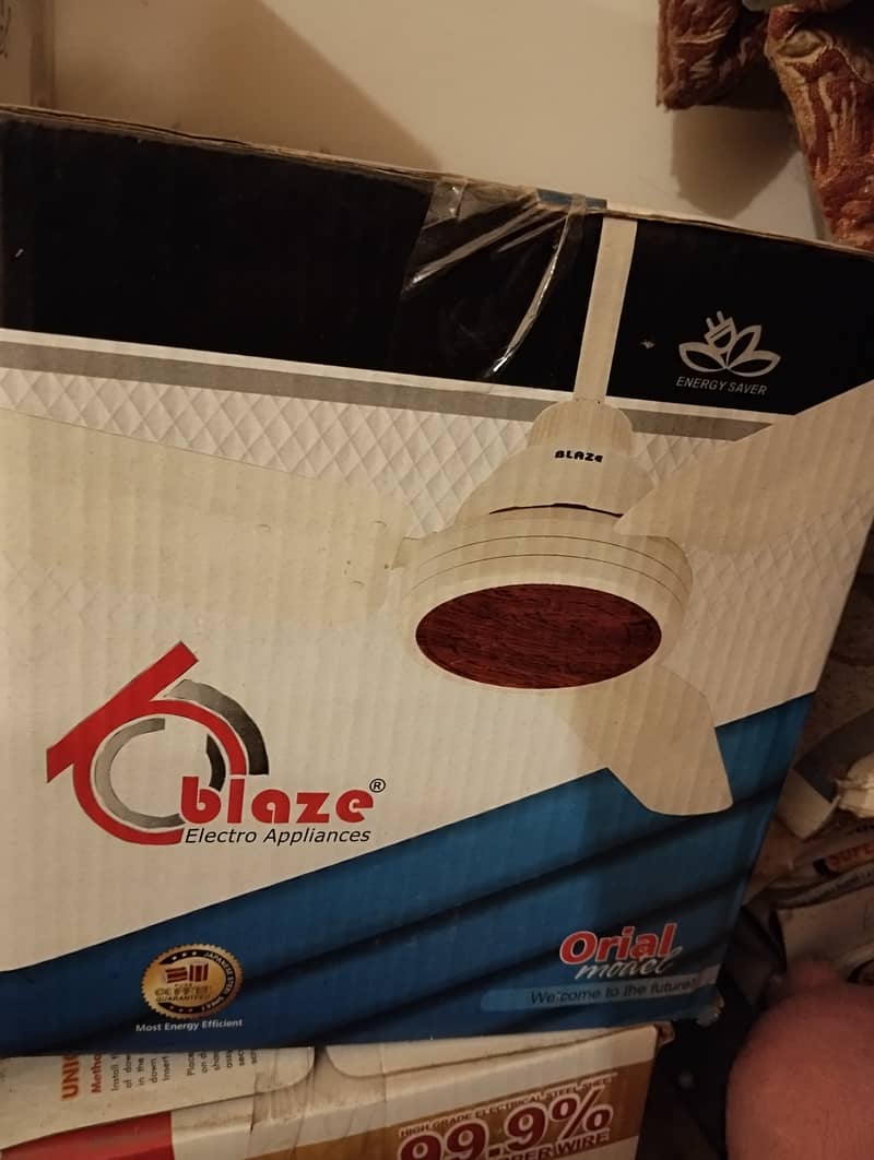 Box packed Super Asia & Blaze Brand Fans for Sale 3