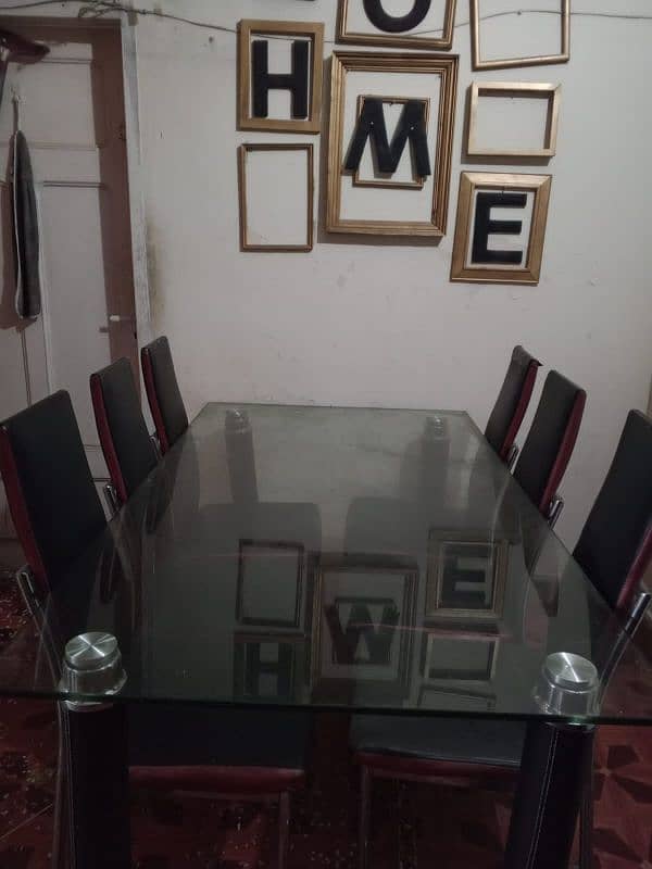 dining table with six chairs for sale 0