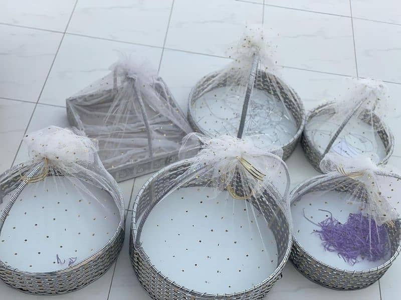 Decorated Fancy Wedding Baskets plus nikkah Chuara boxes 2