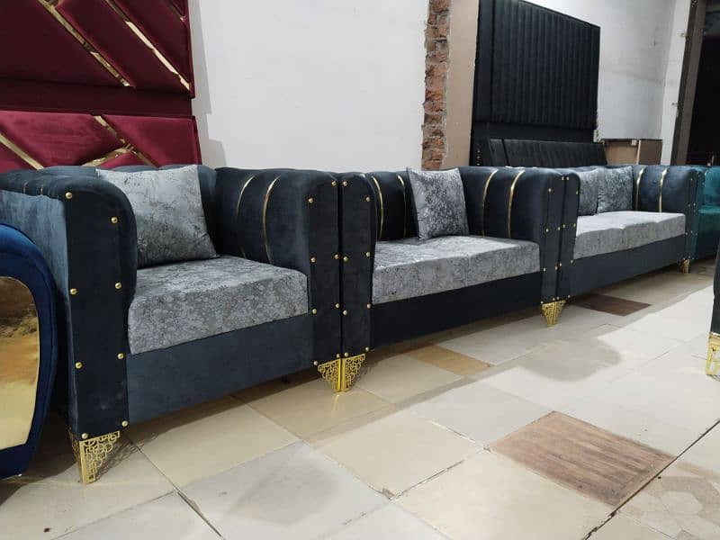 Sofa set / L shape corner sofa six seater in master molty foam 3