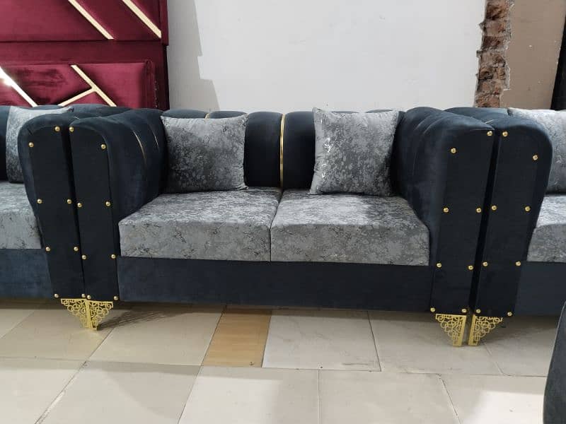 Sofa set / L shape corner sofa six seater in master molty foam 5