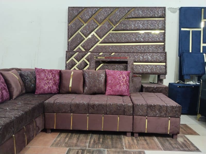 Sofa set / L shape corner sofa six seater in master molty foam 14