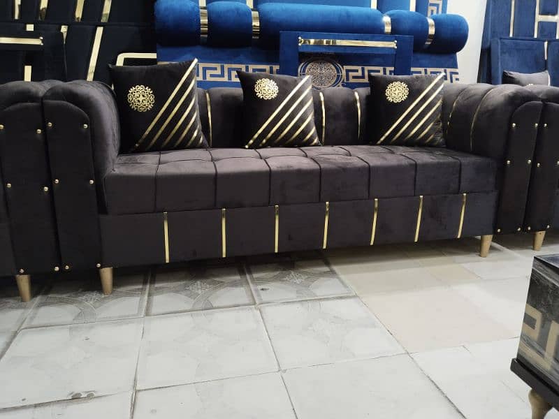 Sofa set / L shape corner sofa six seater in master molty foam 19