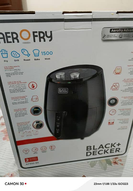 AEROFRY AF350-B5 BLACK + DECKER Air Fryer 1