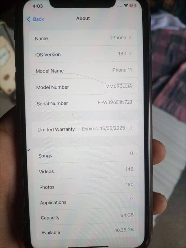 iPhone 11 jv 64 gb water pack bettri 89 helth box cable sath hai 1