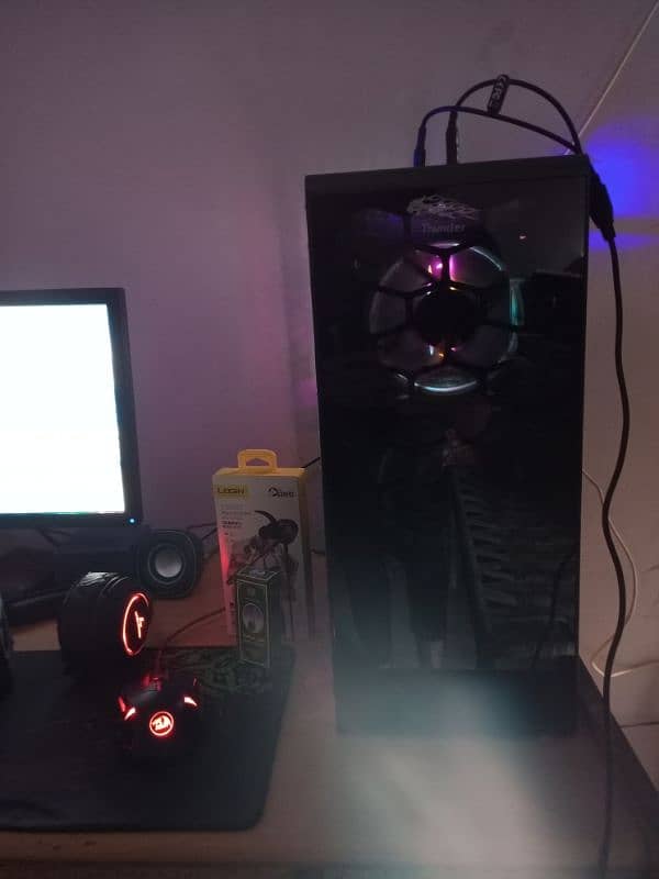 Asus Gaming Pc For Sale Full Setup. . RGB Thunder Lighting Case. 3