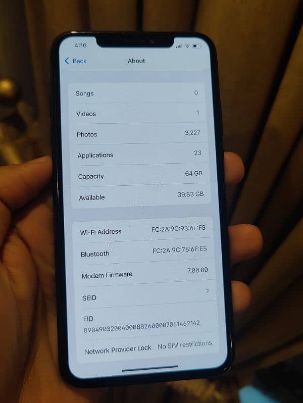 iphone xs max 64gb read add 4