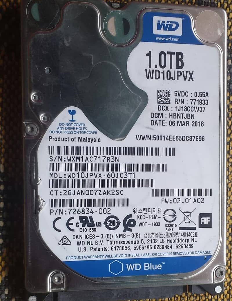 1tb laptop hard drive 0