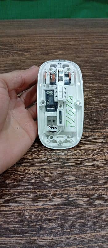 Transparent Mouse Bluetooth+Wireless 0