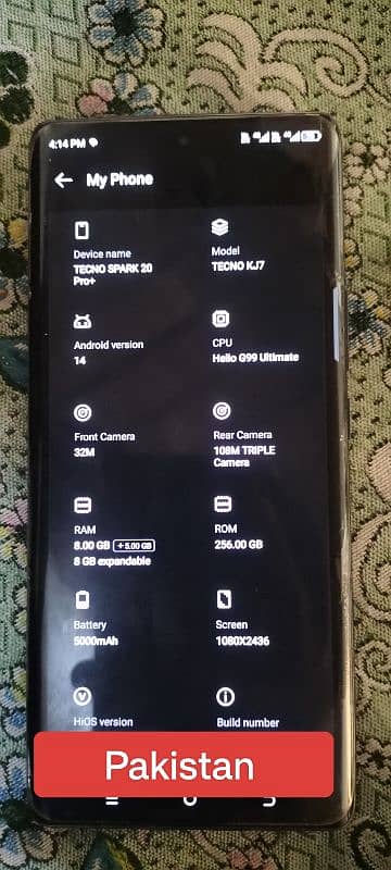 Tecno Spark 20 pro plus 8+8gb 256gb 1