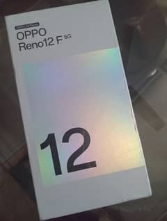 box pack brand new oppo Reno 12 F 5 g .