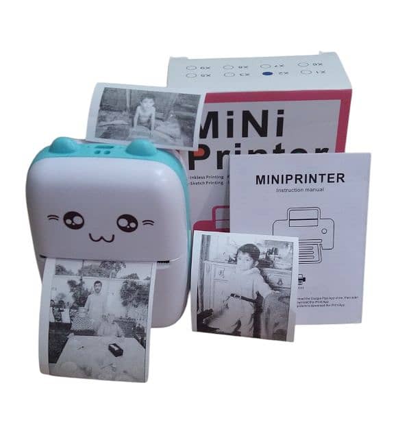 Mini Thermal Bluetooth Inkless Chargeable Printer 0