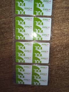 telenor and zong load card rs 100