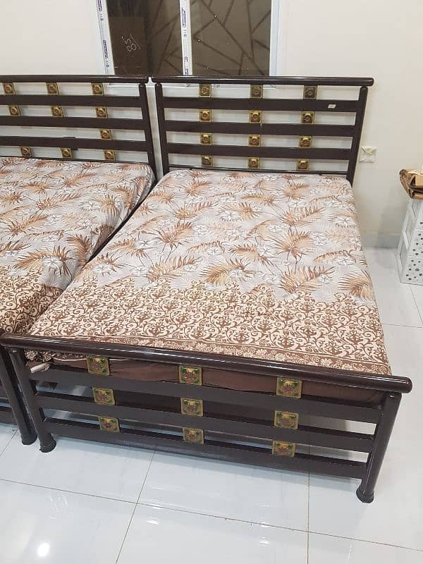 2 iron Bed pair 3