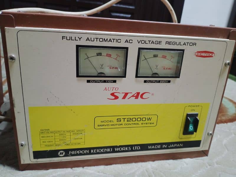 2 Japan made stabilizer price 35000 2kv 3v 1