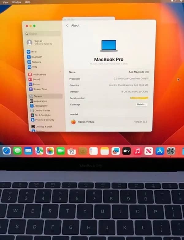 APPLE MACKBOOK PRO 2017 { 8/256GB } Good con. . WhatsApp (03274117805) 8