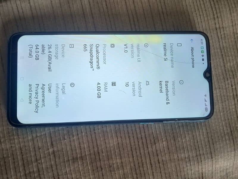 realme 5i 4gb 64gb pta approved 1