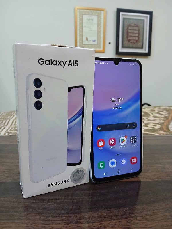 Samsung A15 256gb with box 7 months used for sale 0