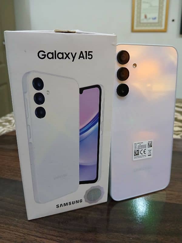 Samsung A15 256gb with box 7 months used for sale 1