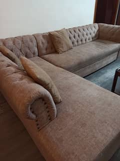 L shape sofa set