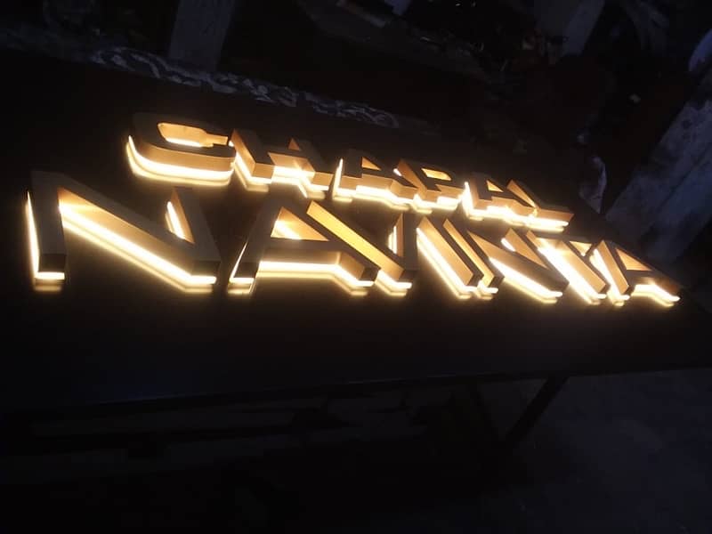 3d sign board | Neon | Acrylic | Panaflex Signboard & printng 2