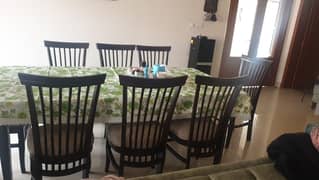 08 chairs Dining Table