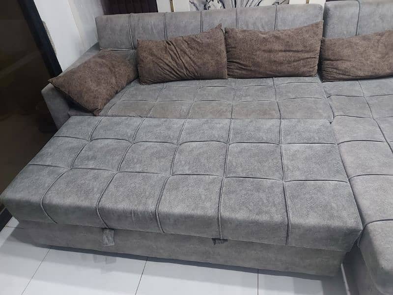 Sofa Cum Bed 9 Seaters with folding huge storage with Turkish cloth. 1