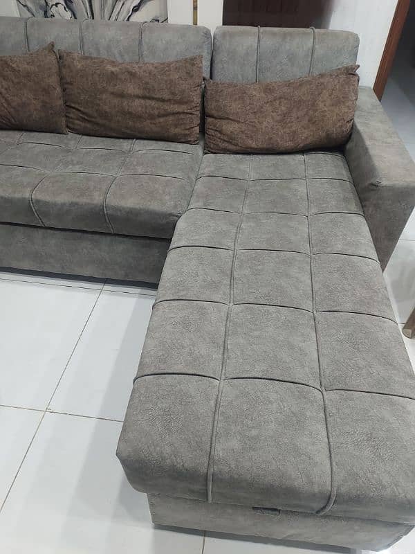 Sofa Cum Bed 9 Seaters with folding huge storage with Turkish cloth. 7