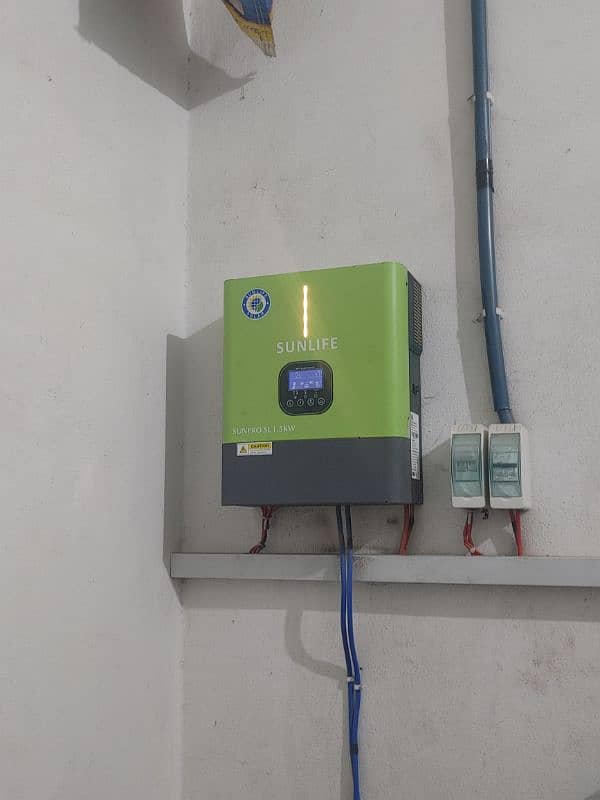 SUN life 1.5 KW inverter . number 03415516592 0