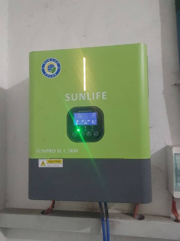 SUN life 1.5 KW inverter . number 03415516592 3