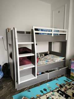 Kids Bunk Bed with Mattresses