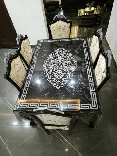 Dining Table - Wooden Dining Table - 6 Chair Dining Table