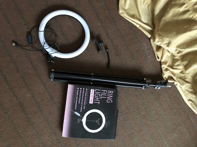 16cm Three Colors Ring Light with stand 4