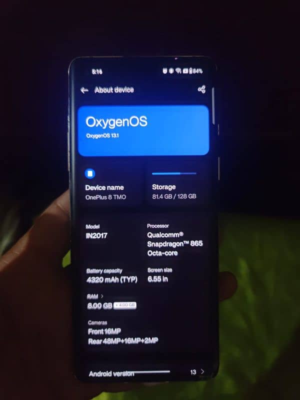 oneplus 8 8+4gb 128gb 2