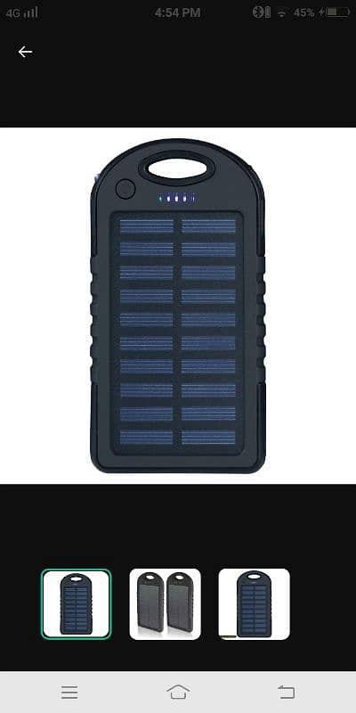 solar power bank also charges from electricity 0