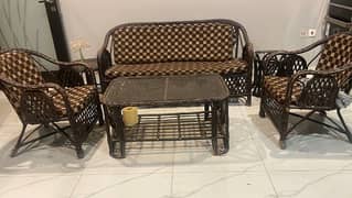 Cane sofa set