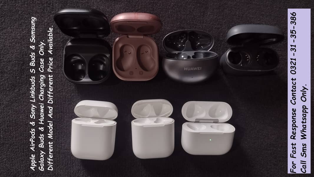 samsung galaxy buds & apple airpods & sony charging case available 0