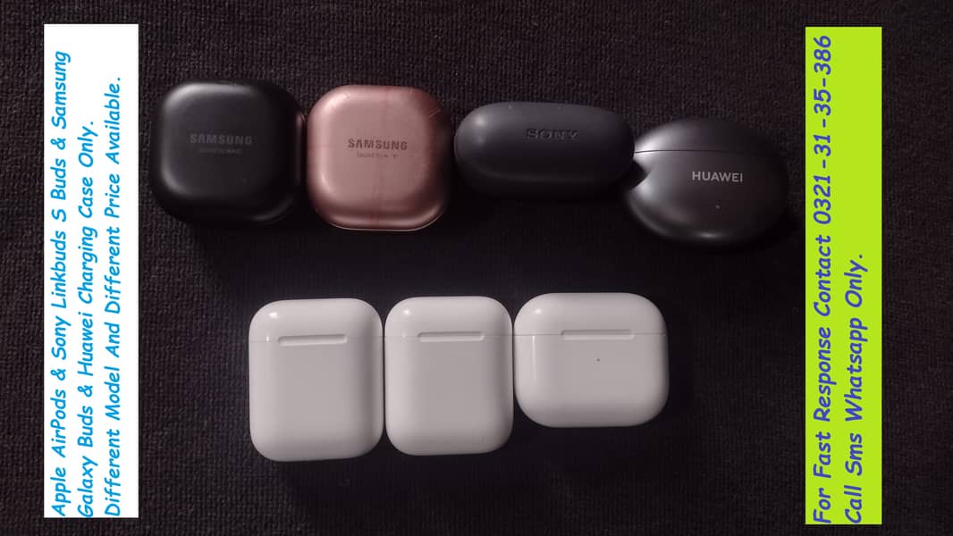 samsung galaxy buds & apple airpods & sony charging case available 1