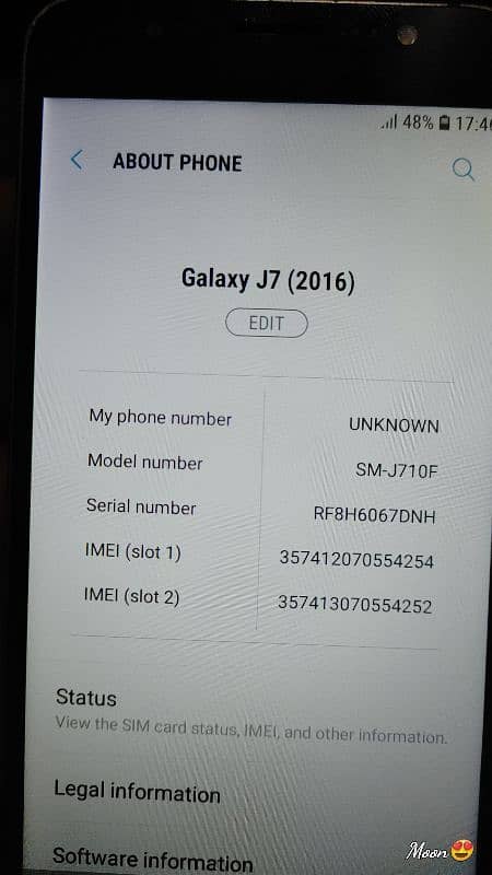 Samsung galaxy J7 5