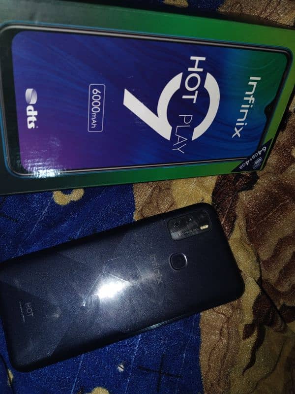 infinix hot 9 play 4 gb or 64 gb box or mobile 03054600035 3