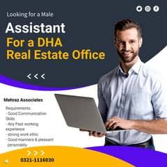 Hiring Male Assistant for a Real Estate Firm